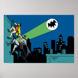Robin und Batman Climb Poster
