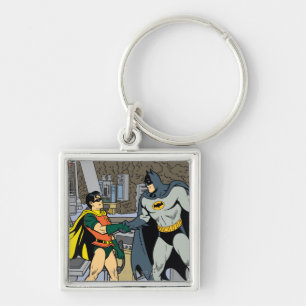 Robin und Batman Handschlag Schlüsselanhänger