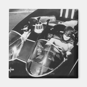 Robin und Batman im Batmobil Magnet