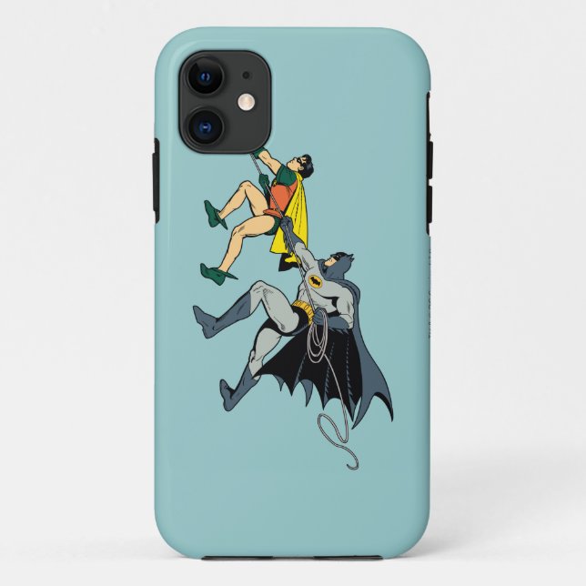 Robin und Batman klettern Case-Mate iPhone Hülle (Rückseite)