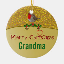 Robin und Stechpalmen-personalisierte