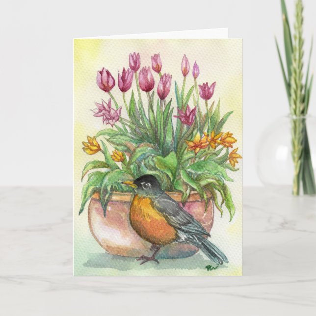 Robin und Tulips Karte (Vorderseite)