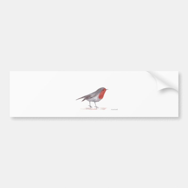 Robin-Vogel Autoaufkleber (Vorne)