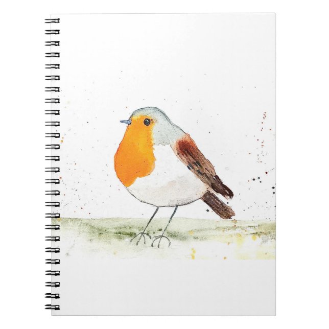 Robin Wassercolor Notizblock (Vorderseite)