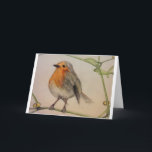 Robin-Weihnachtskarte Feiertagskarte<br><div class="desc">Weihnachtskarte mit Robin-Grafik</div>