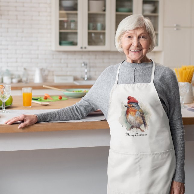 Robin Winter Delight, Brauch Schürze (Von Creator hochgeladen)