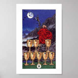 Robin Wood Tarot - 8 Cups Poster