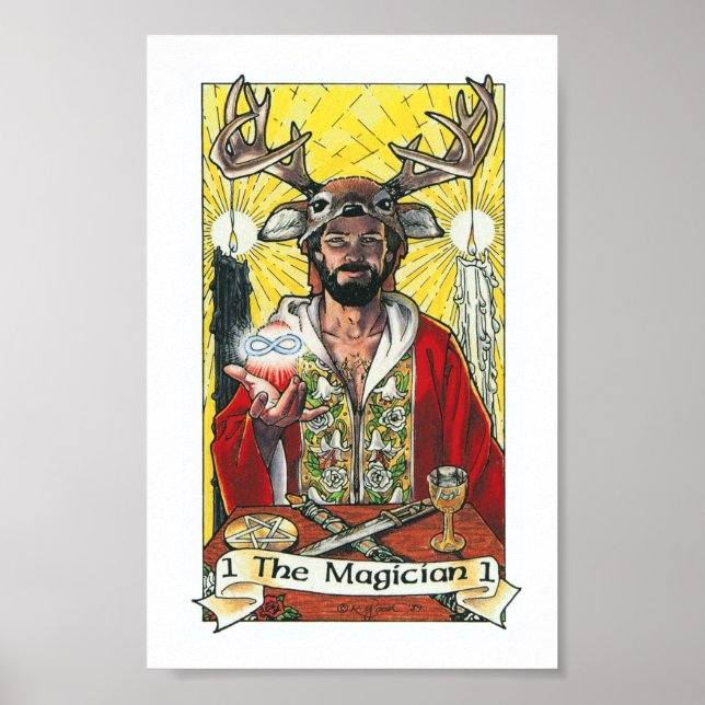 Robin Wood Tarot - Major 1 Magician Poster (Vorne)
