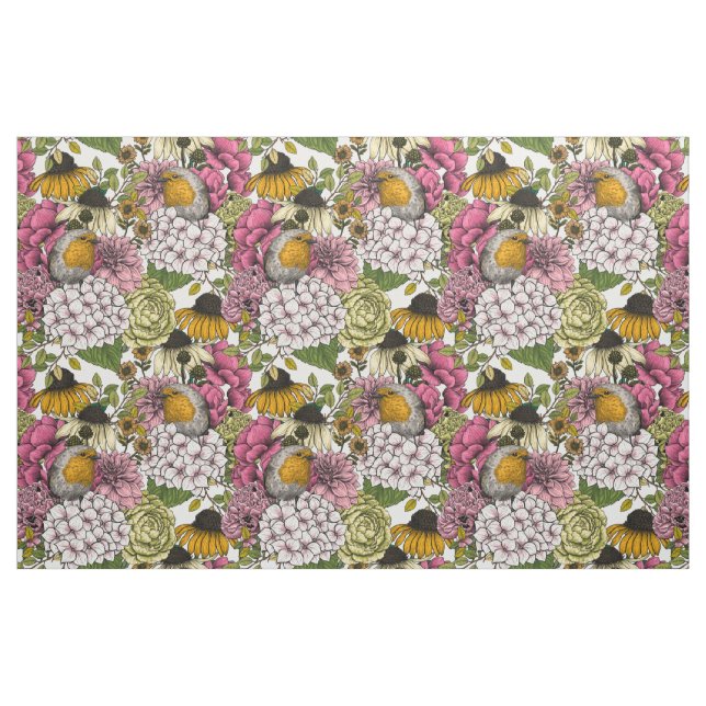 Robinen im Garten Stoff (Fat Quarter (45,7 x 55,9 cm))