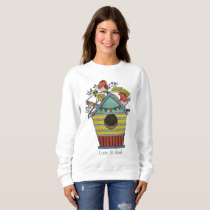 Robinen mit Blueberries und Birnenwein Sweatshirt