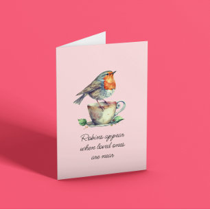 Robins Appear Sympathy Card Karte