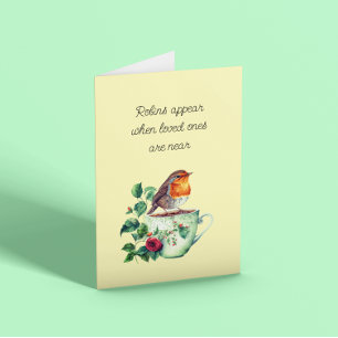 Robins Appear Sympathy Card Karte