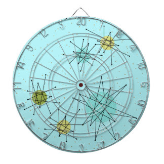 Robin's Egg Blue Atomic Sternexplosion Dart Board Dartscheibe