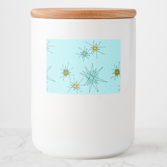 Robin's Egg Blue Atomic Sternexplosion Food Label Lebensmitteletikett (Vorderseite)