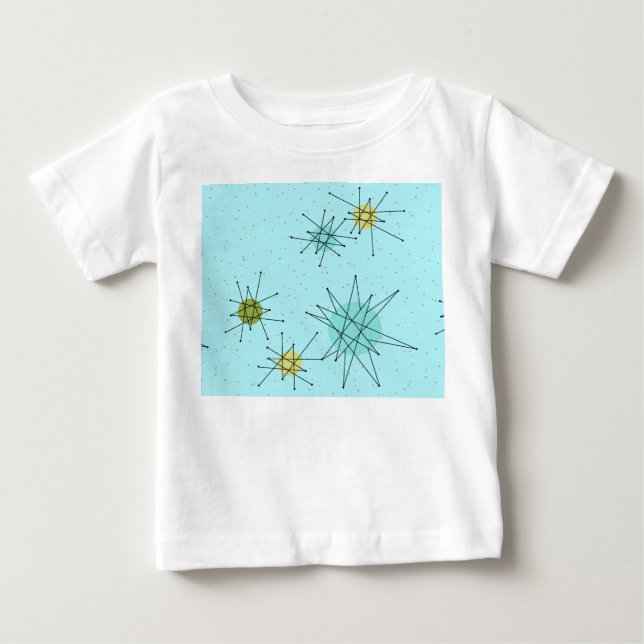 Robin's Egg Blue Atomic Sternexplosionen Tutu Body Baby T-shirt (Vorderseite)