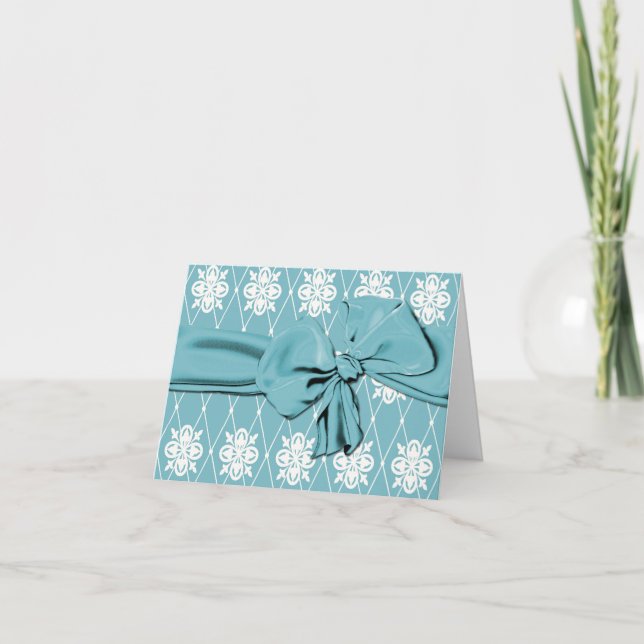 Robin's Egg Blue Dankeschön Card Dankeskarte (Vorderseite)