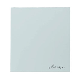 Robins Egg Blue Name Notizblock