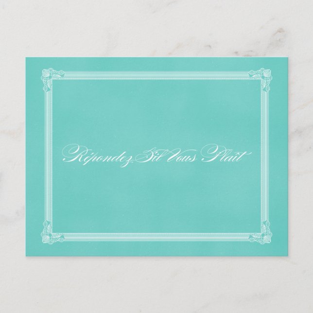 Robin's Egg Blue Poster Style UAWG Postkarte (Vorderseite)