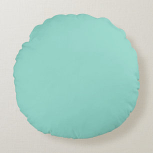 Robin's Egg Blue Round Pillow Rundes Kissen