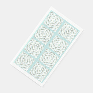 Robin's Egg Blue Topiary Papier Handtücher Serviette