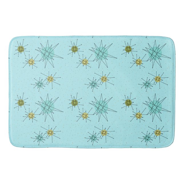 Robins Ei-blaue AtomSternexplosion-Bad-Matte Badematte (Vorderseite)