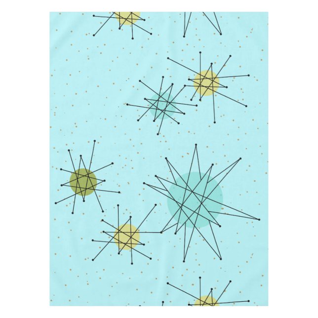 Robins Ei-blaue AtomSternexplosion-Tischdecke Tischdecke (Vorderseite)