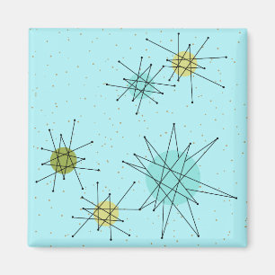 Robin's Ei Blue Atomic Sternexplosion Square Magne Magnet