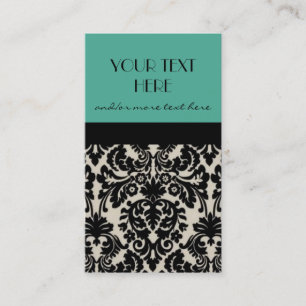 Robins Ei-Damast Visitenkarte