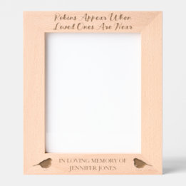 Robins erscheinen, wenn die Geliebten nahe - 8x10  Geätzte Rahmen