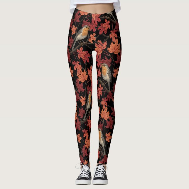 Robins in maple tree leggings (Vorderseite)