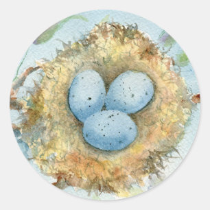 "Robin's Nest" Rundaufkleber Runder Aufkleber