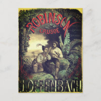 Robinson Crusoé Oper Vintage Poster