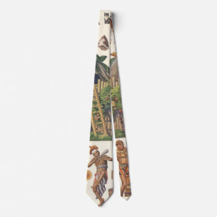 Robinson Crusoe, Vintage viktorianisches Papierpup Krawatte