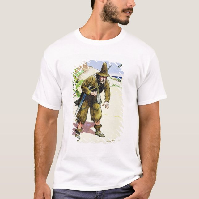 Robinson Crusoe, "von den Blicken in die T-Shirt (Vorderseite)