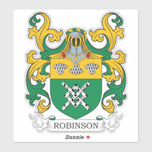 Robinson Familienwappen Aufkleber
