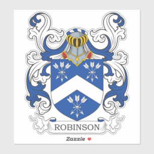 Robinson Familienwappen Aufkleber