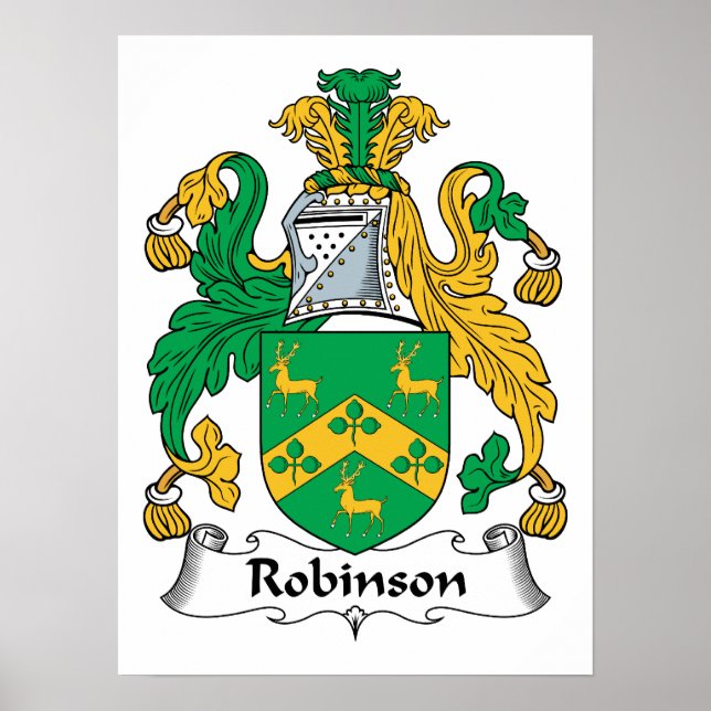 Robinson Familienwappen Poster (Vorne)