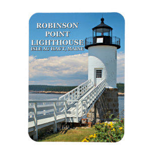 Robinson Point Lighthouse, Isle Au Haut, Maine Magnet