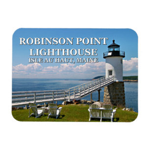 Robinson Point Lighthouse, Isle Au Haut, Maine Magnet