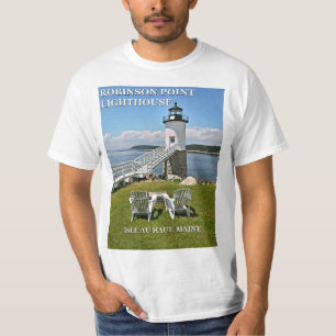 Robinson Point Lighthouse, Maine T - Shirt