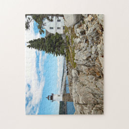 Robinson-Punkt-Leuchtturm, Insel-Au Haut, Maine Puzzle