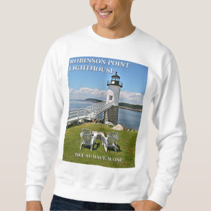 Robinson-Punkt-Leuchtturm, Insel-Au Haut, Maine Sweatshirt