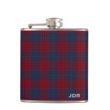 Robinson Tartan Monogram Navy Blue und Red Kariert