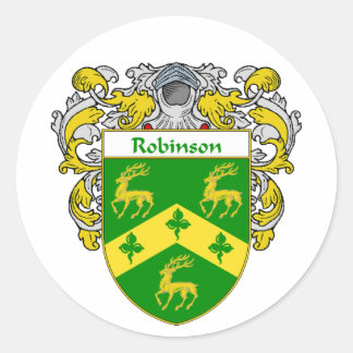 Robinson-Wappen (mantled) Runder Aufkleber