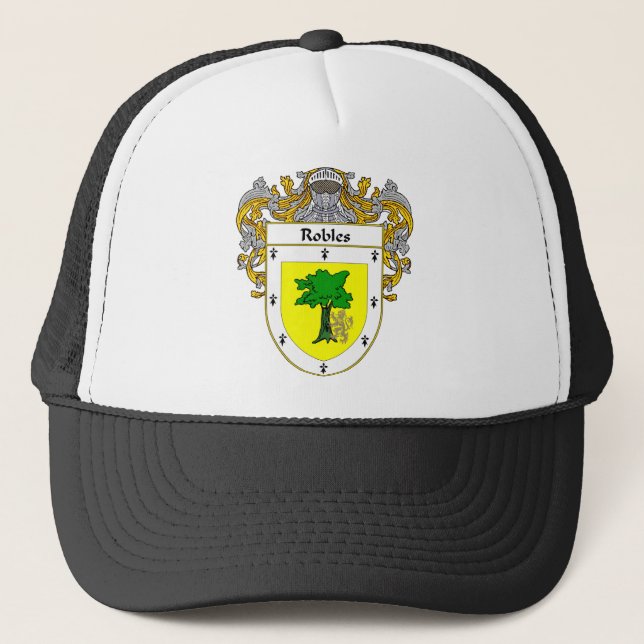 Robles Wappen (überzogen) Truckerkappe (Vorderseite)