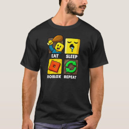 Roblox Eat Sleep Repeat Funny Gamer T-Shirt