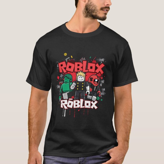 Roblox – Neon Block World T-Shirt (Vorderseite)
