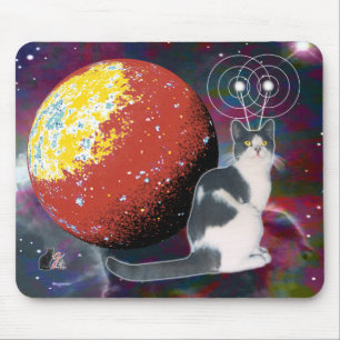 Robo-Cat Hobo Mouse Pad Mousepad