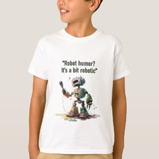 "Robo-Comedy Club" mit einem Roboter-Stand-Up-Come T-Shirt