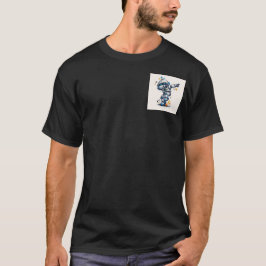 Robo-Groove: Der tanzende Droiden-Aufkleber T-Shirt